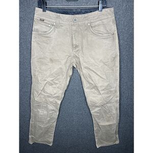 Kuhl Free Rydr Pants Mens 32x32 Brown Vintage Patina Dye Camping Hiking Trail